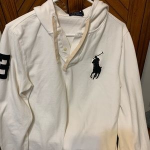 Polo long sleeve hoodie shirt